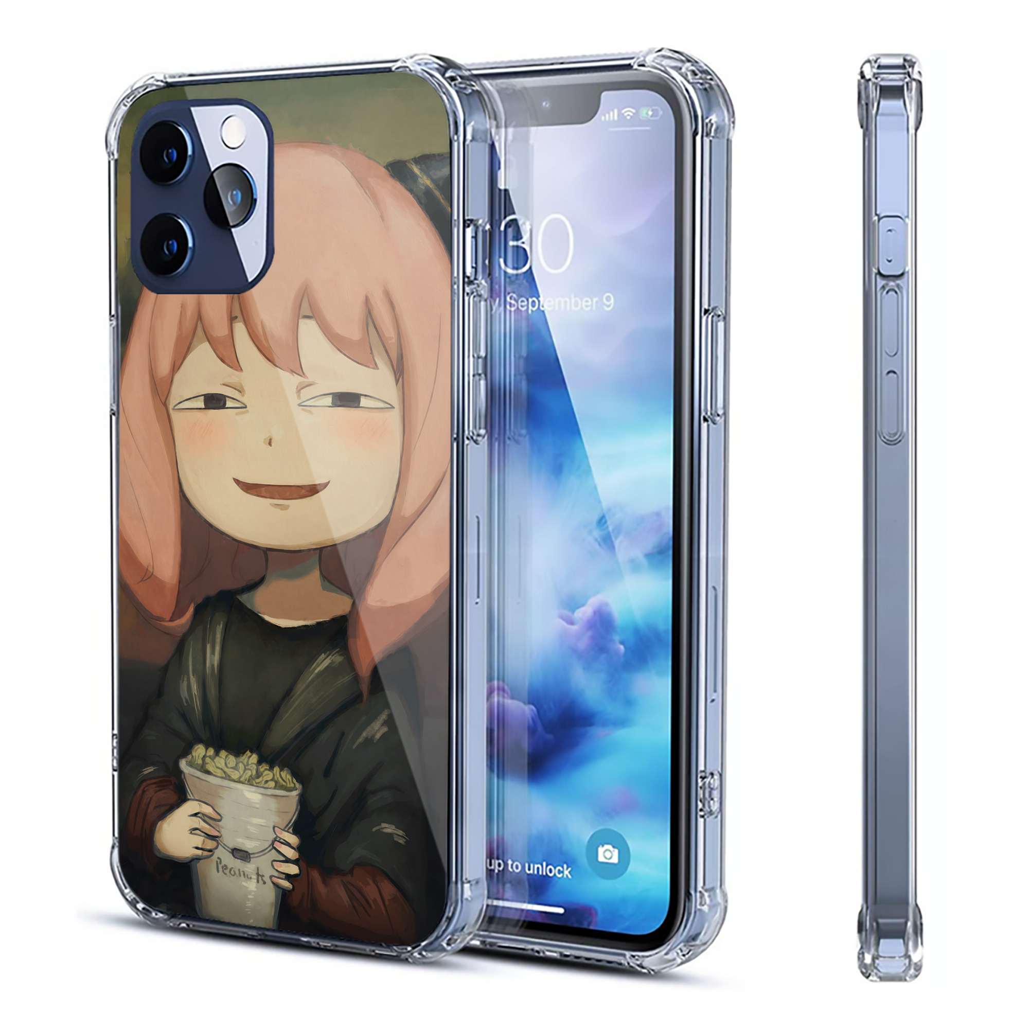 （画像用） SPY×FAMILY间谍家家酒 【iPhone 12シリーズ対応】透明スマホケース（クリアソフトケース）